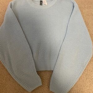 H&M cute baby blue crewneck sweater